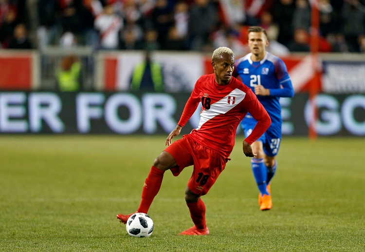 Football fans back Andre Carrillo to deliver and lead Peru in the much-awaited World Cup 2018