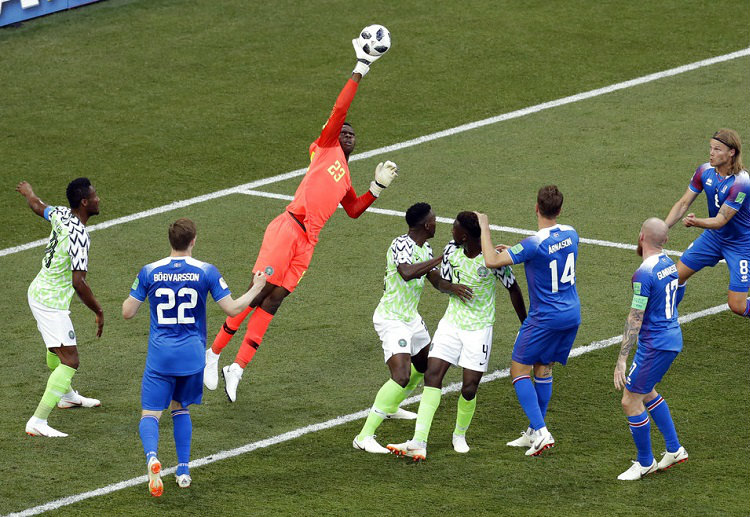 Francis Uzoho of Super Eagles kept Iceland at bay in World Cup 2018 match
