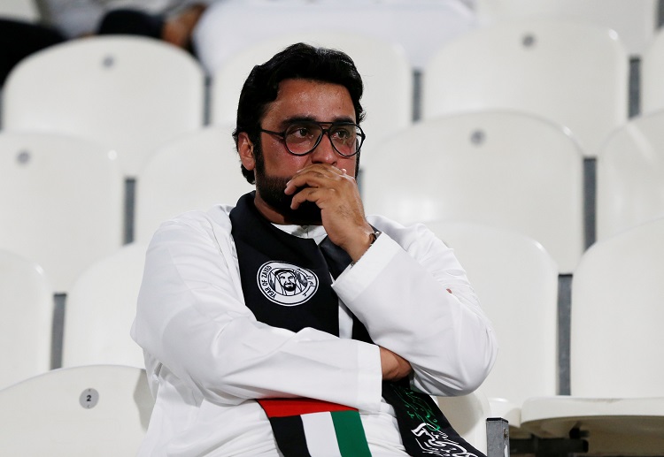 UAE fans unhappy to see their side lost to Qatar in the Asian Cup