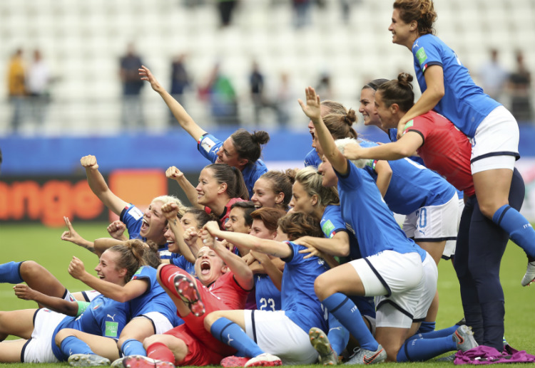 Women’s World Cup: đội bóng nữ Italy là đội bóng đứng đầu với 6 điểm trong tay