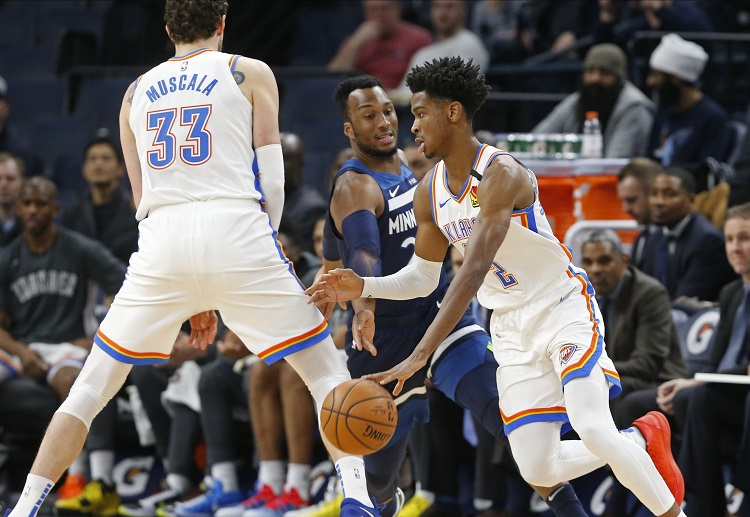 NBA 骑士 vs 雷霆的赛场动态