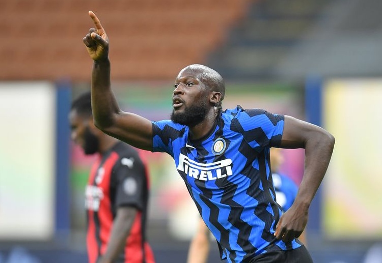 Romelu Lukaku scores a goal to lead Inter in equalising AC Milan during their recent Serie A match