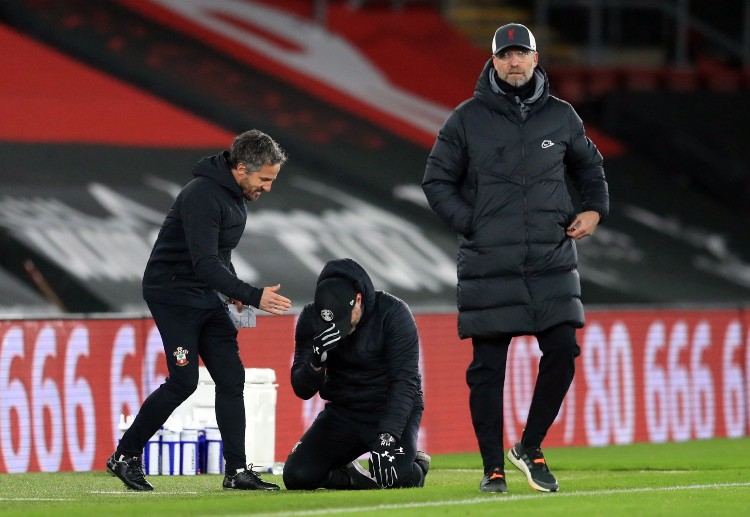 Ralph Hasenhuttl was emotional at the end of their Premier League match versus Liverpool