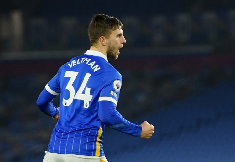 Premier League: Brighton's Joel Veltman scored a 55th-minute goal to cancel out Crystal Palace's opening goal