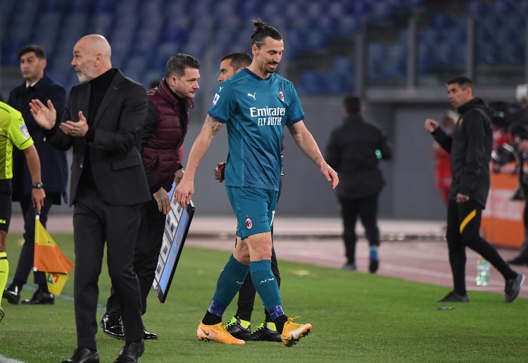 AC 밀란의 공격수 즐라탄 이브라히모비치는 AS 로마를 상대한 AC 밀란의 경기에서 허벅지 근육 부상을 당했다.