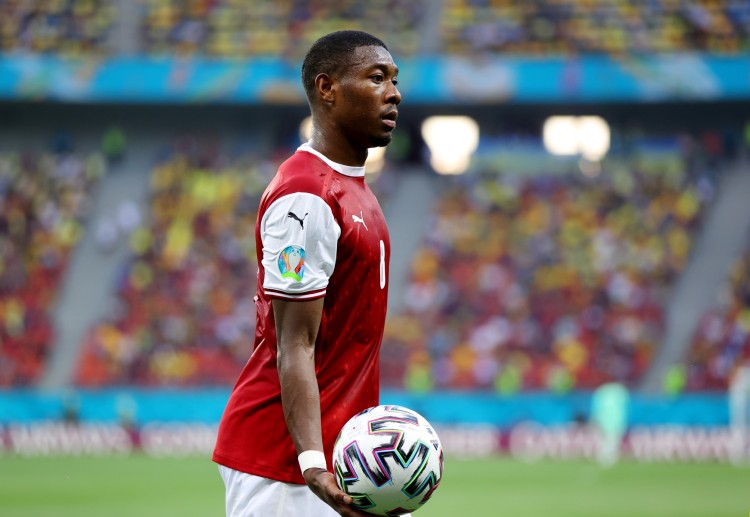 David Alaba prepares as Austria clash against Italy in Euro 2020