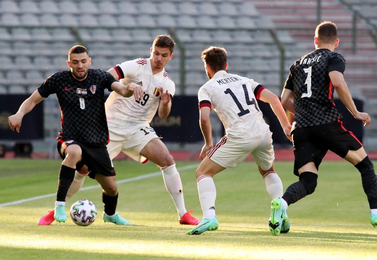 国际友谊赛克罗地亚的科瓦奇正在控球