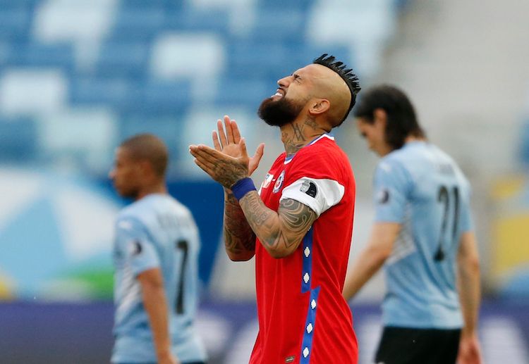 美洲国家杯智利 比达尔头球角球