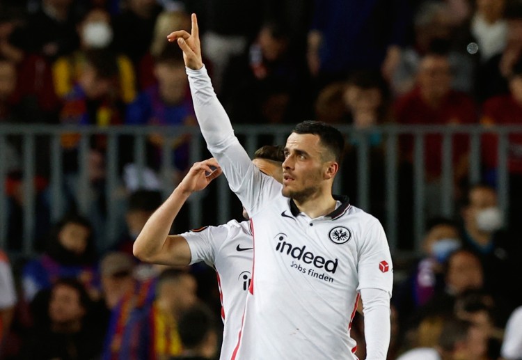 Filip Kostic scored a brace in Eintracht Frankfurt's Europa League quarter-finals win against Barcelona