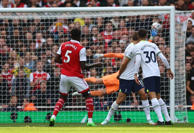 Thomas Partey scored a rocket against Spurs in the Premier League