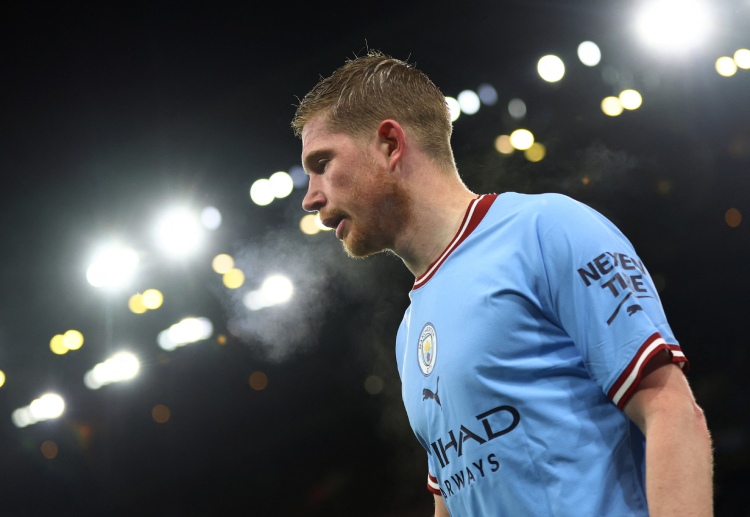 De Bruyne là cầu thủ duy nhất trong danh sách còn thi đấu ở Premier League cho Man City