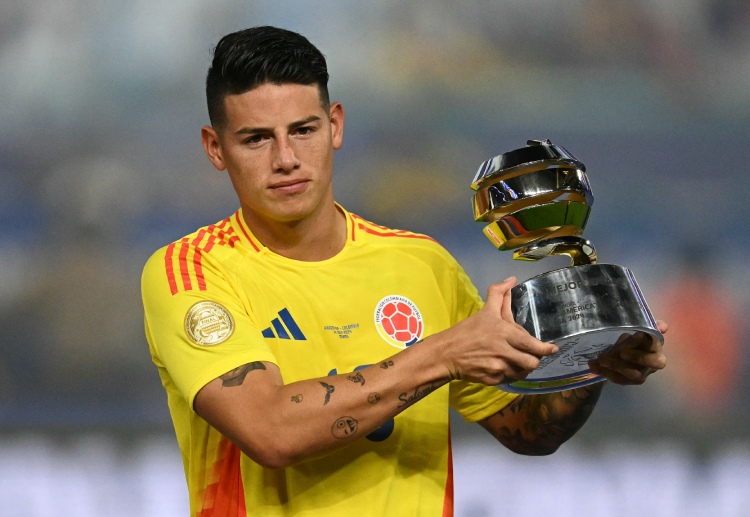 Colombia's James Rodriguez won the Player of the Tournament award in Copa America 2024