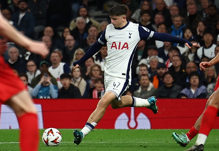 With Heung-Min Son out injured, Tottenham will likely start Mikey Moore against Man City in the EFL Cup