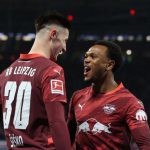 Benjamin Sesko and Lois Openda both scored in RB Leipzig's last match in the Bundesliga