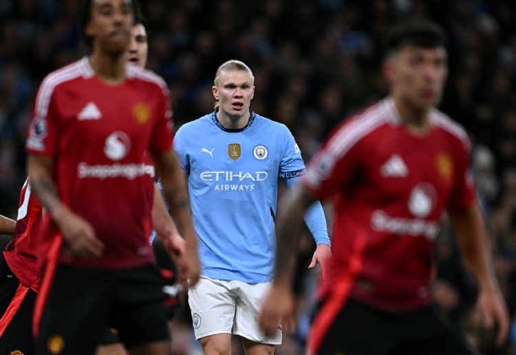 英超联赛 哈兰德进球效率下滑。