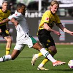 德甲联赛 门兴格拉德巴赫主场凭借普莱亚的进球，以1比0的比分战胜莱比锡红牛。