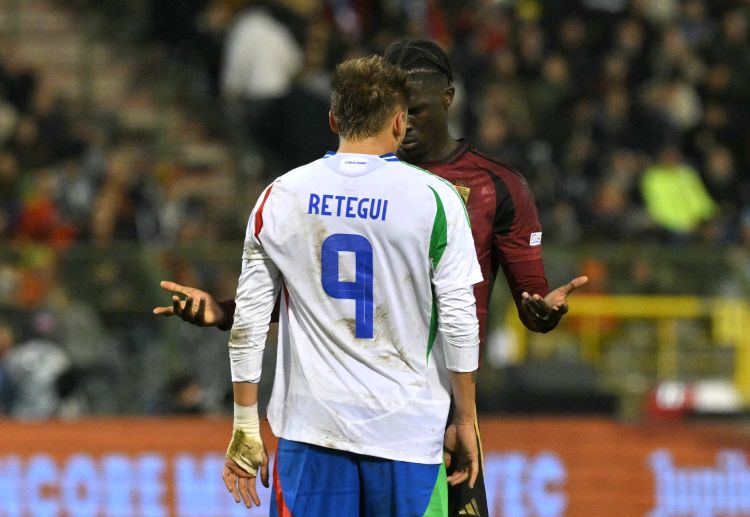 Mateo Retegui incar gol di ajang UEFA Nations League