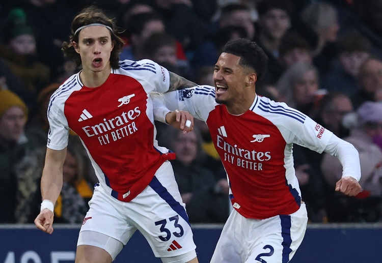 Arsenal thi đấu vòng 30 Premier League 2024/25 bằng màn đối đầu Fulham