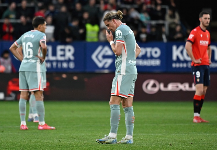 西甲联赛 输给奥萨苏纳后，西蒙尼的球队已经连续三个客场没赢球了。