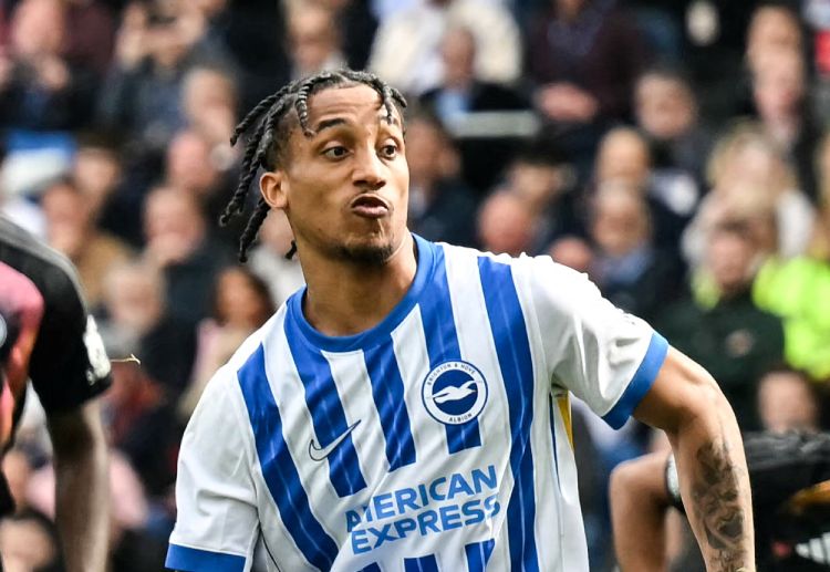 Joao Pedro received a red card during Brighton & Hove Albion's match vs Brentford