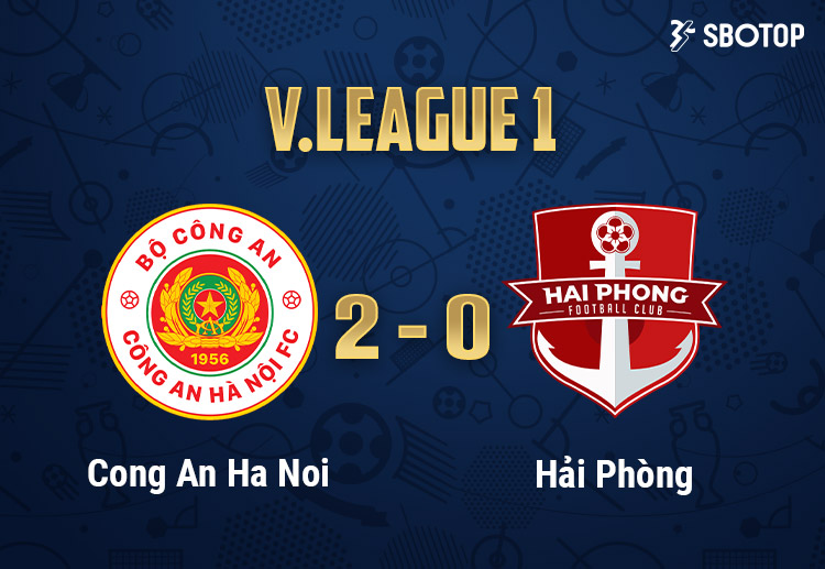 V.League 1: Công An Hà Nội có 2 bàn sớm