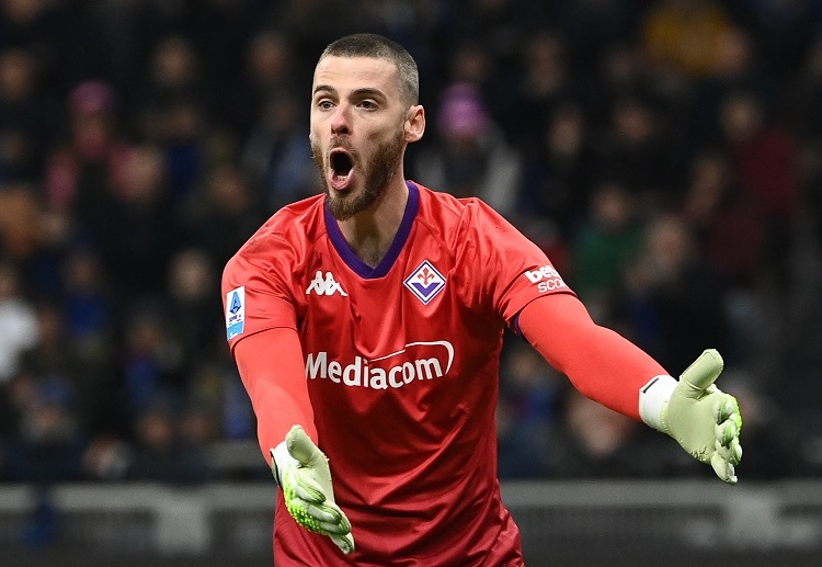 David De Gea is ready to lead Fiorentina when they face Manchester United for a club friendly at Old Trafford