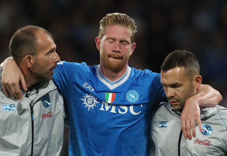 Kevin De Bruyne remains sidelined for Napoli’s upcoming Serie A clash against Bologna