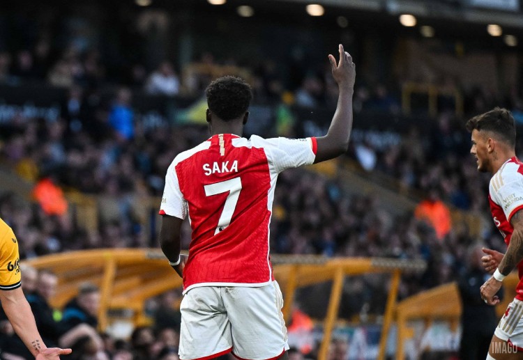 英超联赛 依靠稳定的定位球发挥，萨卡可能再次获得阿森纳首发机会。