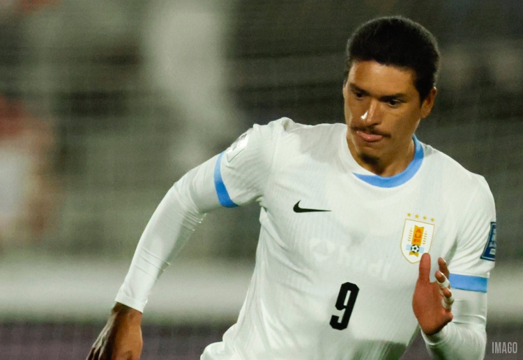 友谊赛 前锋达尔文·努涅斯是乌拉圭进攻线的重要支点,他在国家队36场比赛中打入13球