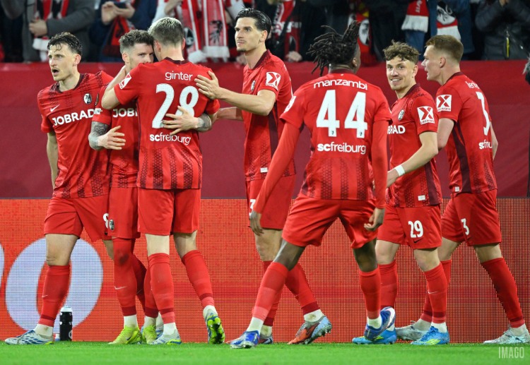Lukas Kübler scored twice to lead Freiburg to victory over Braga in the Europa League semi-finals